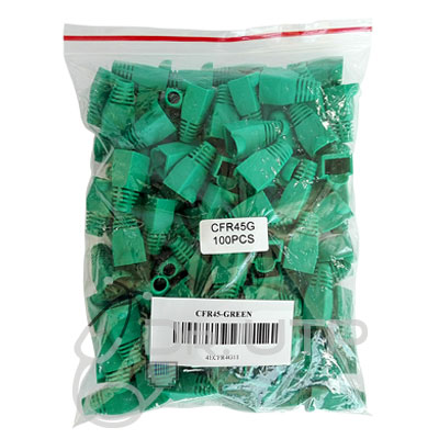 Capuchon Color Verde para Conector RJ45 en Bolsa 100 unidades