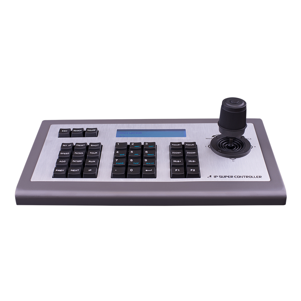 Teclado IP RS485 para control IP PTZ y decodificadores 12Vdc