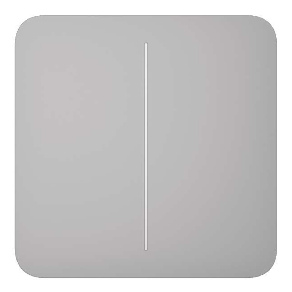 Ajax LightSwitch SoloButton 2-gang. Pulsador Doble. Color Niebla