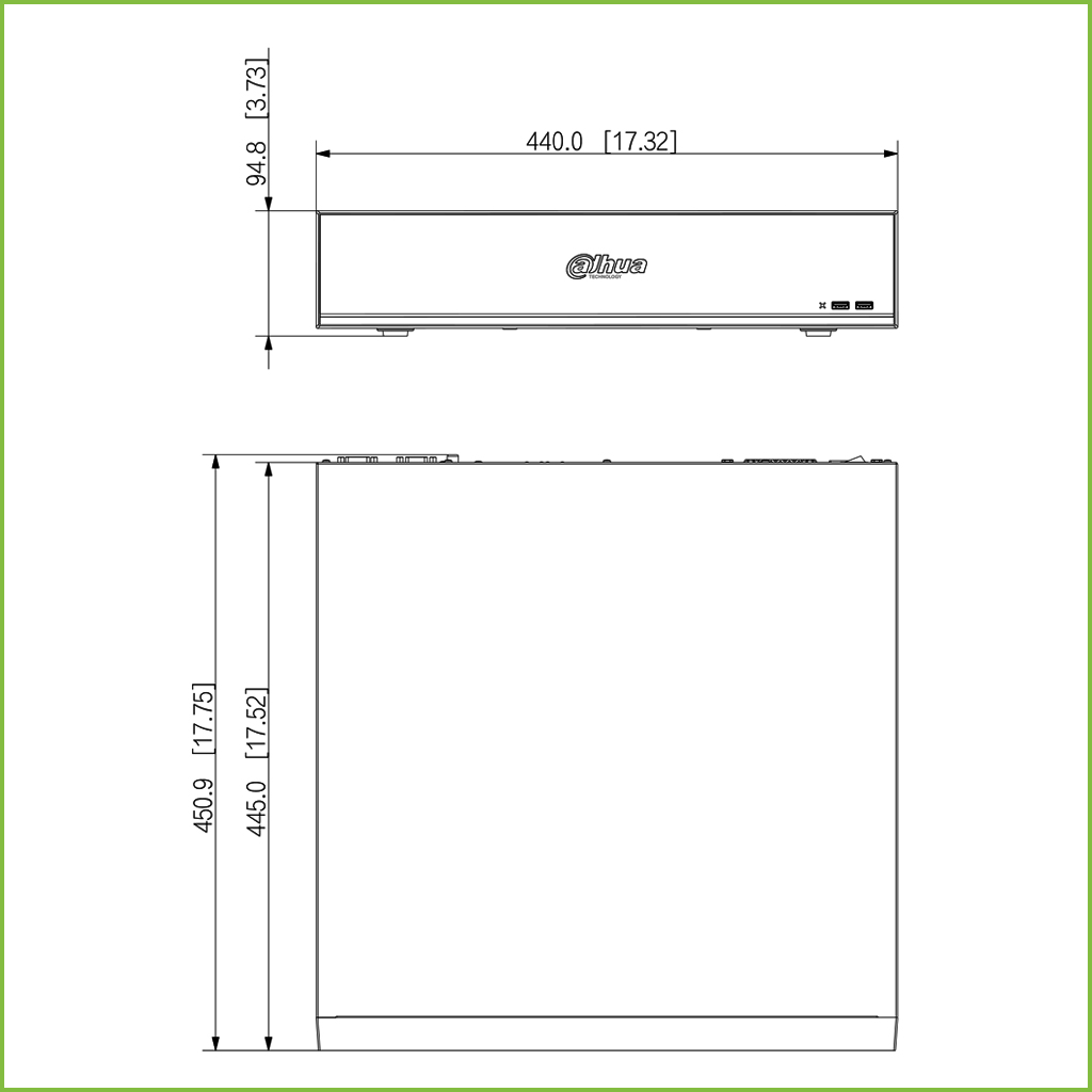 NVR 32ch 320Mbps 4K H265 2xHDMI 8HDD E/S RAID 0/1/5/10 AI