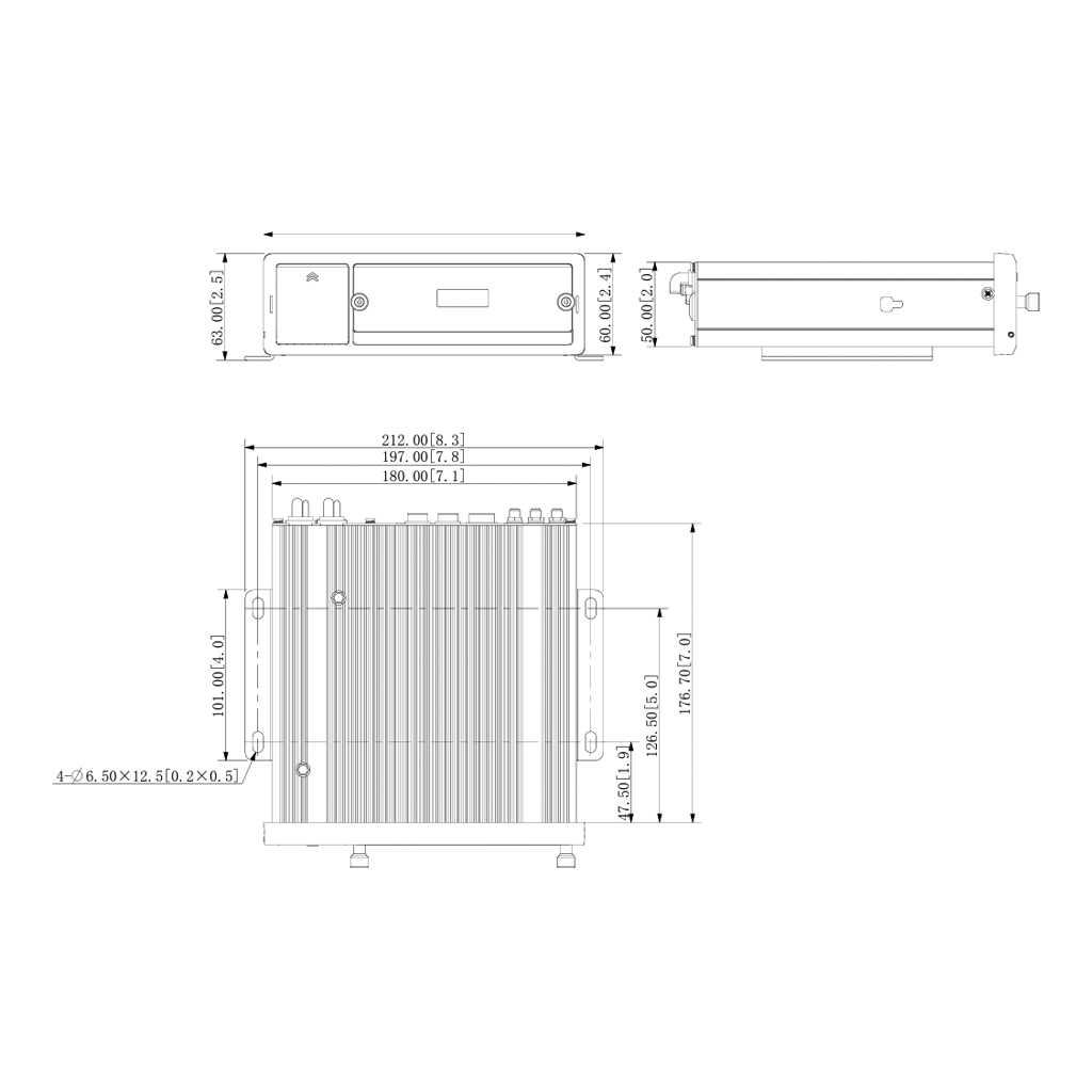 NVR Embarcado 4ch 1080P H265 VGA AVOUTx1 4PoE 1HDD 2.5" 1SD GPS WIFI 4G DC6-36V AI