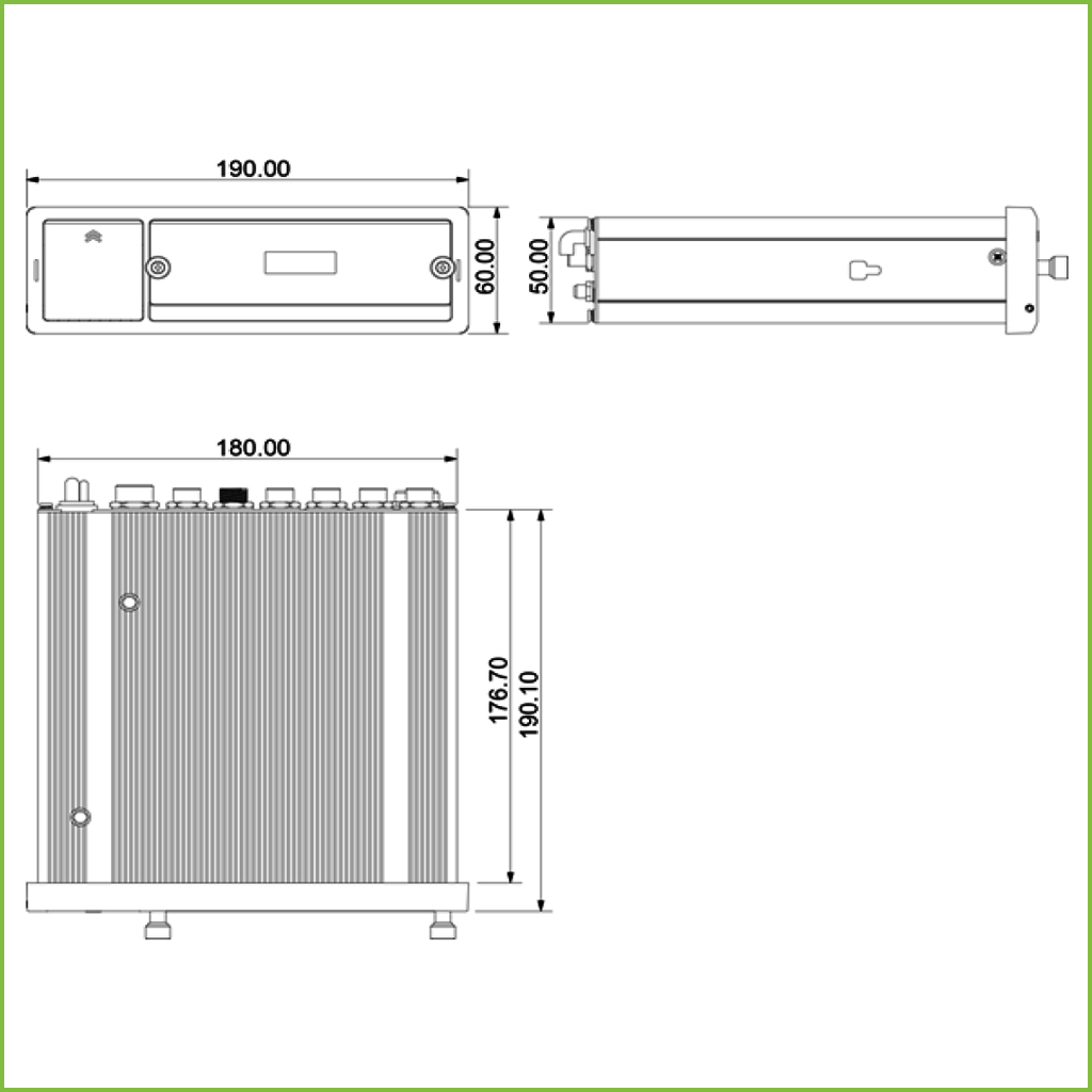 DVR 5EN1 Embarcado 4ch 1080P H265 1VGA 2TV (1 conector AVIACION) 1HDD 1SD GPS 4G WiFi DC6-36V