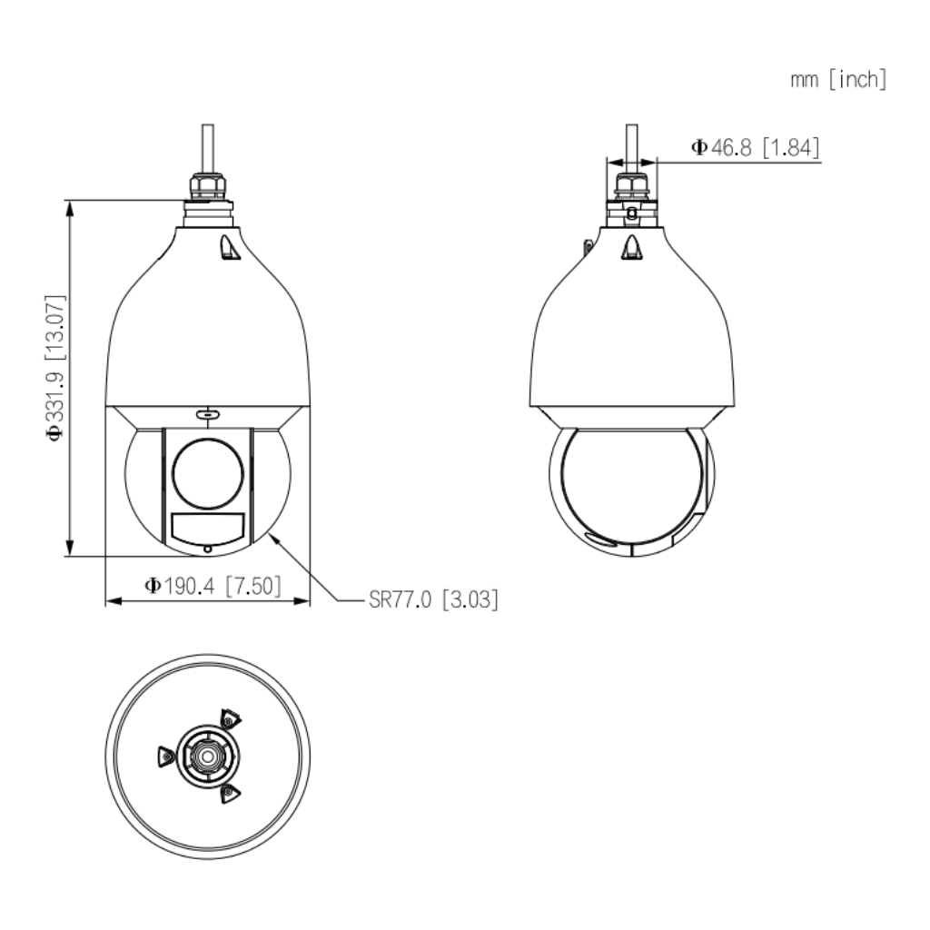 Domo PTZ IP 4M DN WDR Starlight IVS SMD IR150m 45X IP67 IK10 PoE+ AUDIO E/S AI