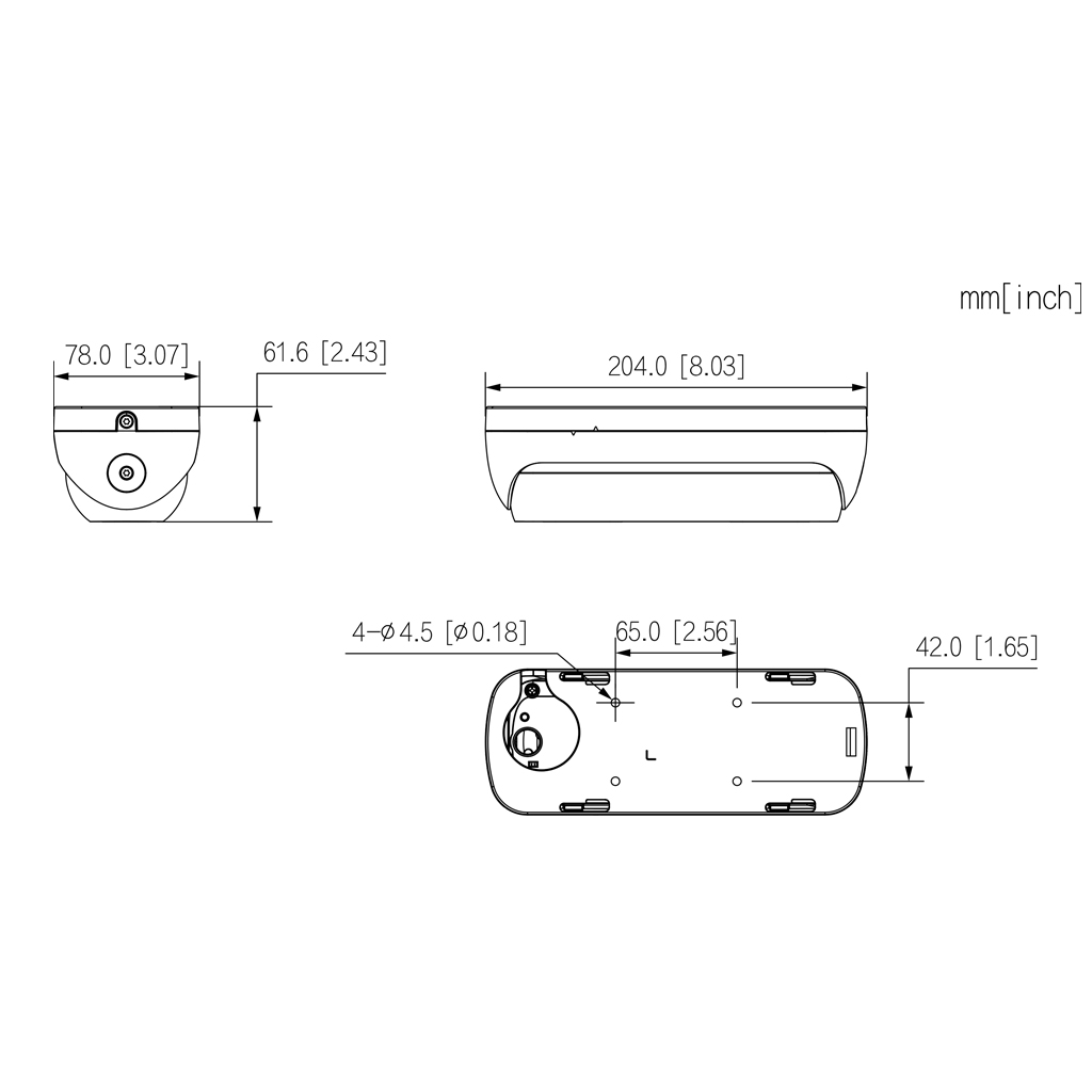 Cámara IP Conteo de Personas H265 4M DUAL-LENS DN SMART WDR IR20m 2.8mm IP67 IK10 PoE AUDIO MIC E/S