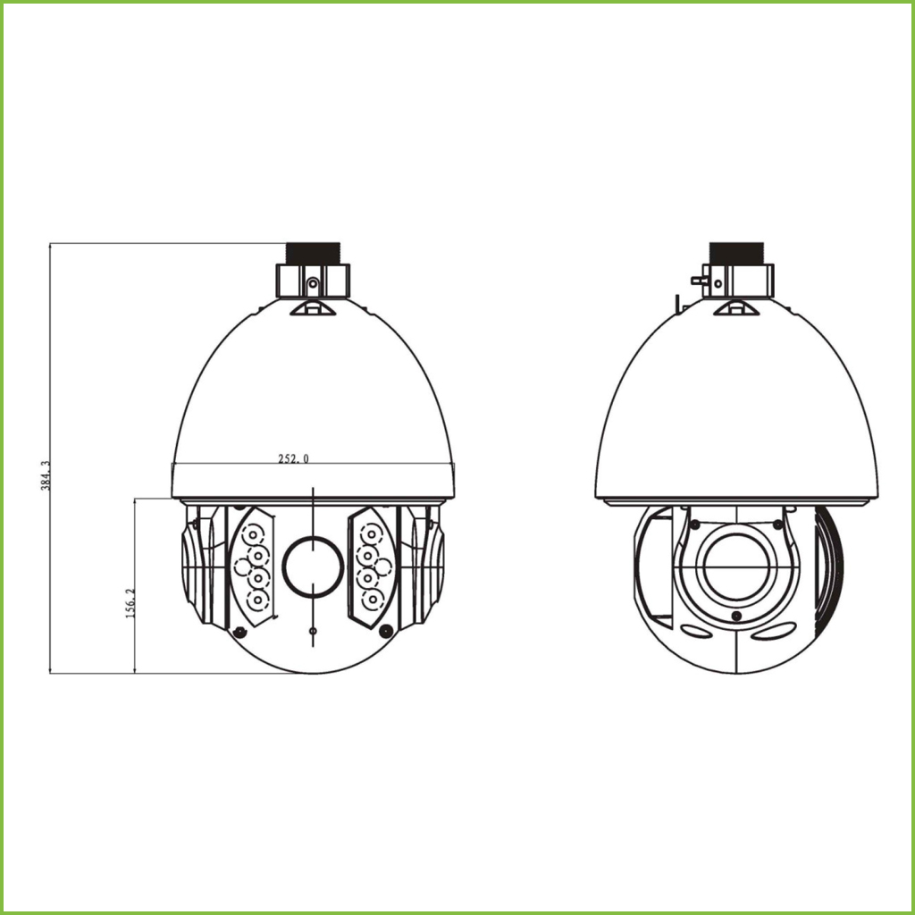 Domo PTZ IP 2M DN dWDR Ultra DNR IR150m 30X 3D V.A. IP66