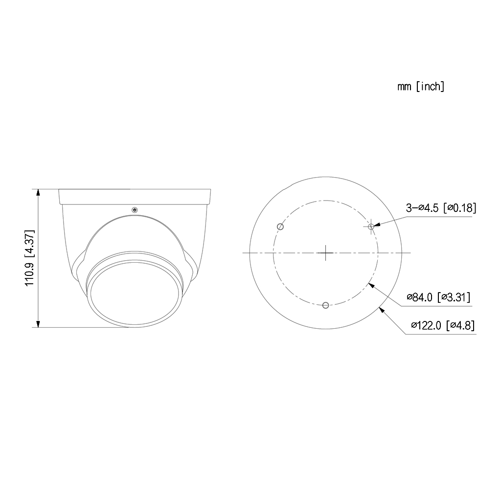 Domo IP H265 4M DUAL-LENS FULL COLOR 2.0 dWDR Starlight IR50m/2LED 2.8mm IP67 ePoE AUDIO MIC E/S AI