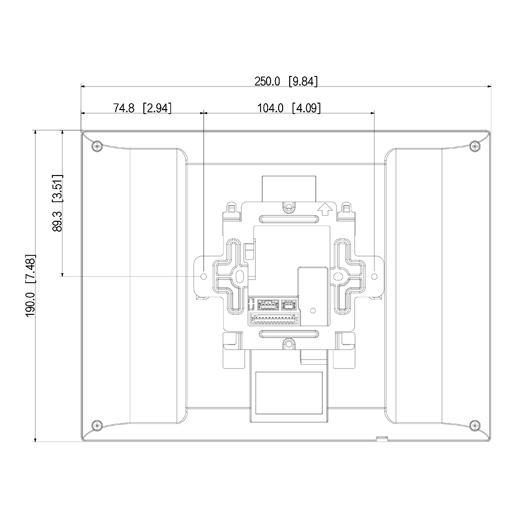 Monitor Interior 10" de Superficie para Videoportero IP de 2-hilos Pantalla Táctil SD 6E 1S WiFi