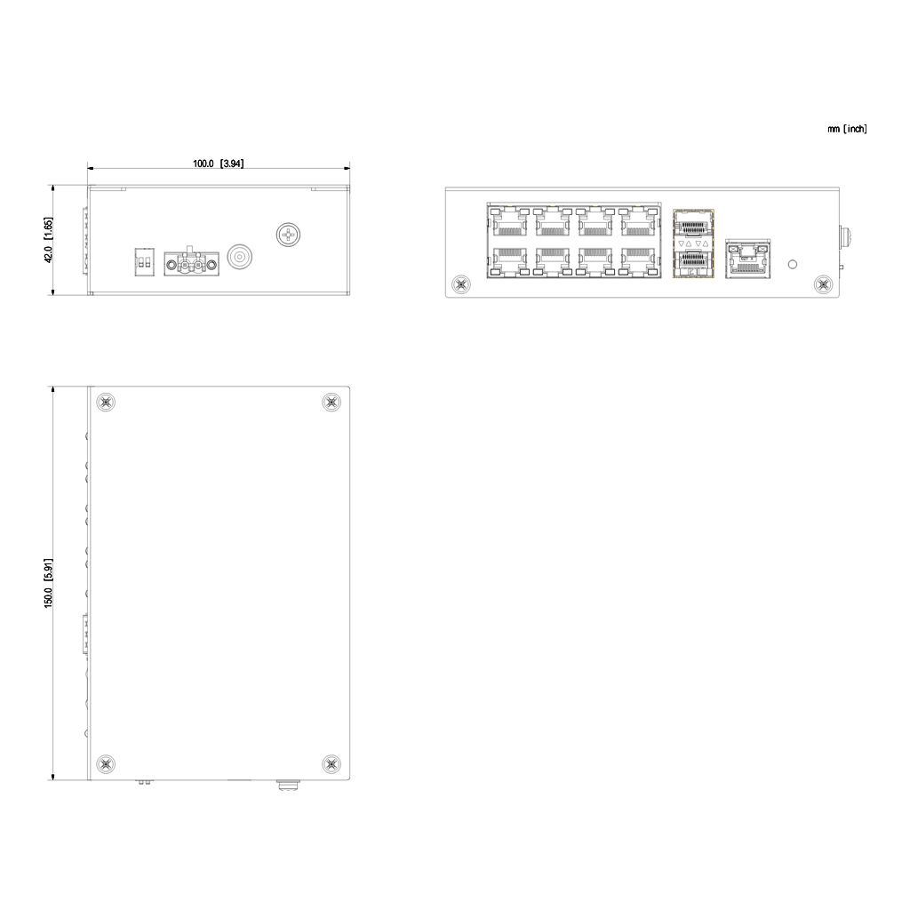 Switch PoE 2.0 24 puertos 10/100 + 2 Combo Gigabit RJ45/SFP Uplink 240W Manejable Layer2