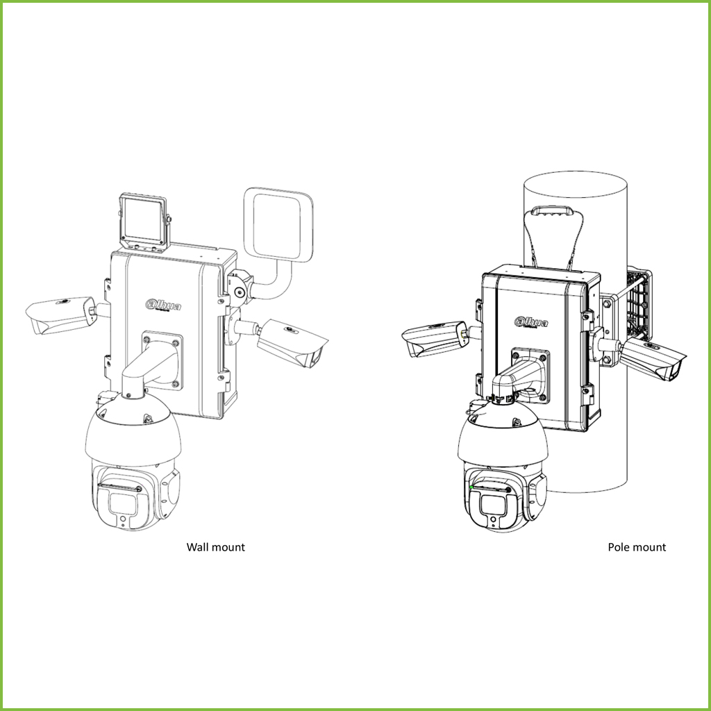 Caja de conexiones IP66 IK10 preparada para cámaras y accesorios DAHUA