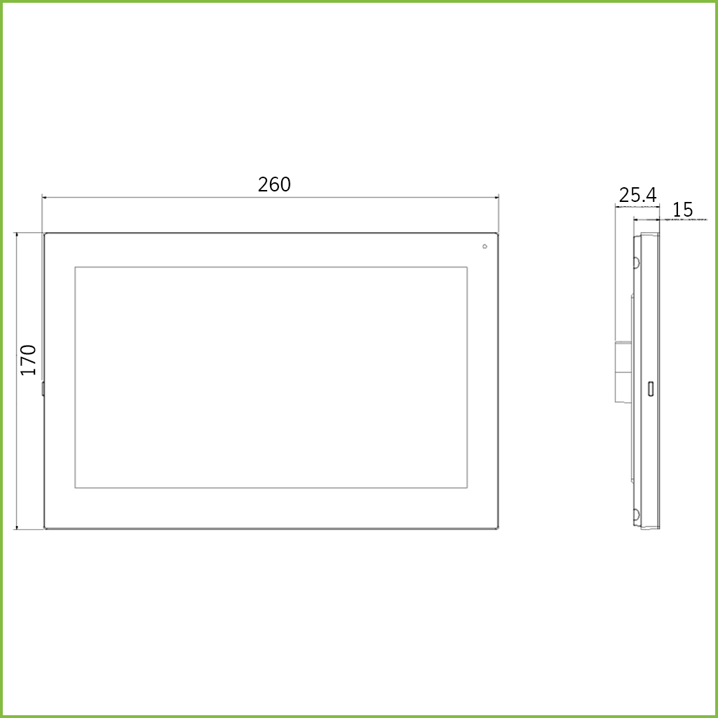 Monitor Android Interior 10" de Superficie para Videoportero IP WiFi PoE SD 8E 1S Alarma