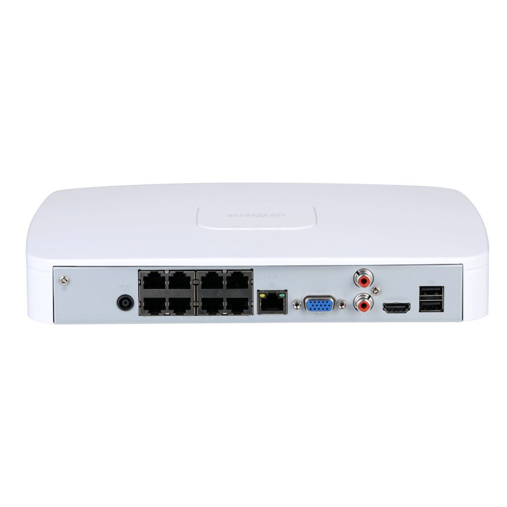 NVR 8ch 256Mbps H265 HDMI 8PoE 1HDD AI