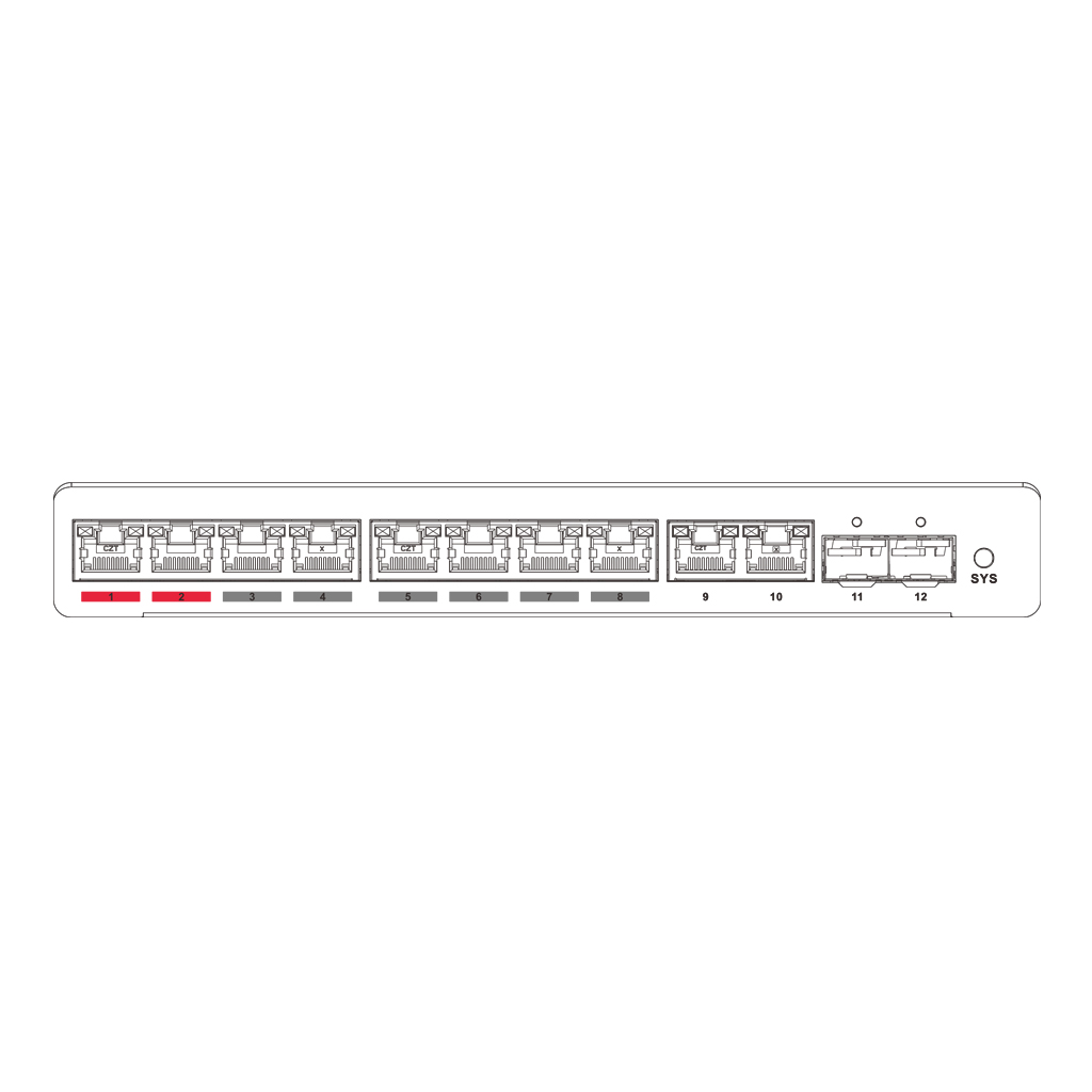 Switch PoE 2.0 8 puertos Gigabit +2RJ45 Uplink Gigabit +2SFP 60W Manejable Layer2