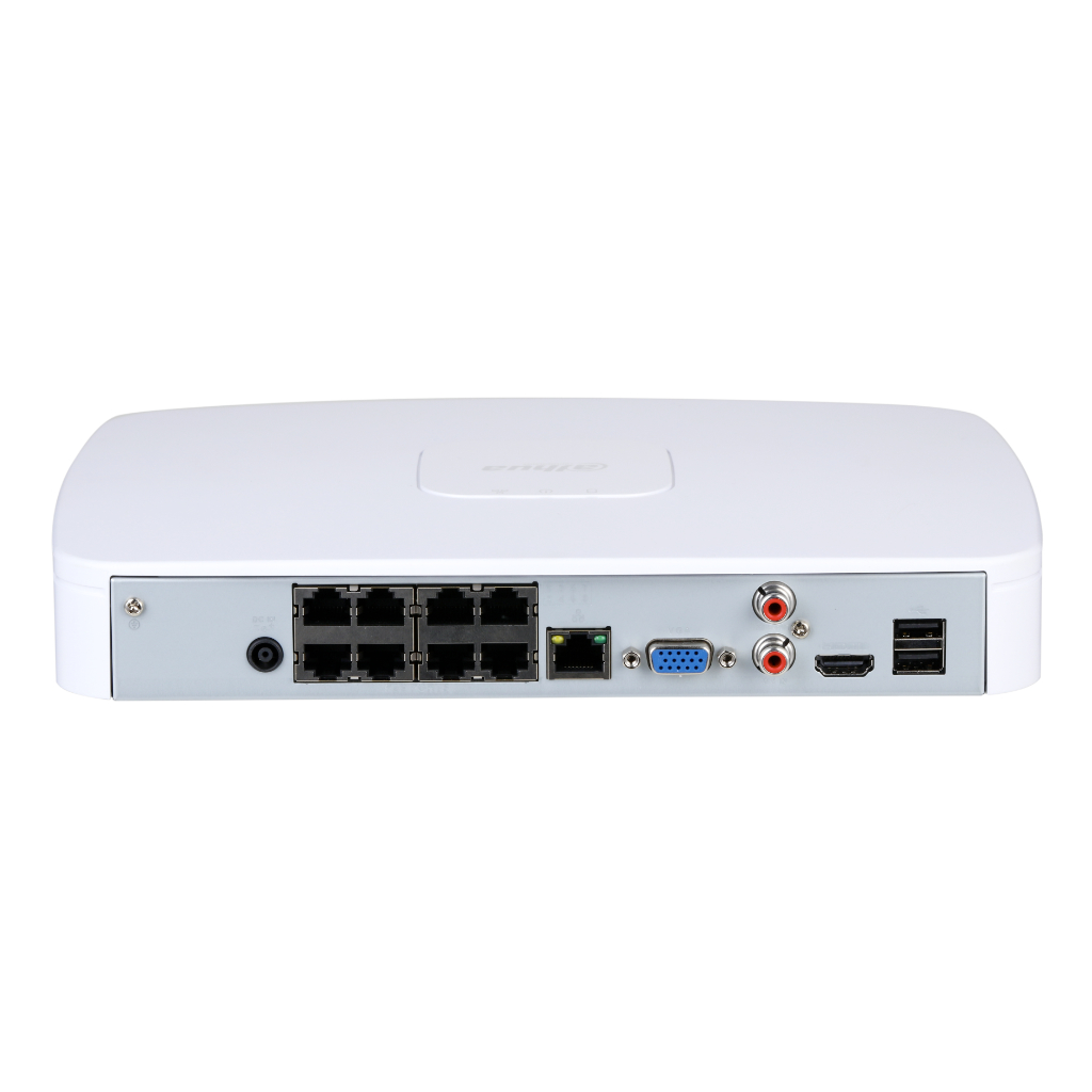 NVR 8ch 200Mbps H265 HDMI 8PoE 1HDD AI