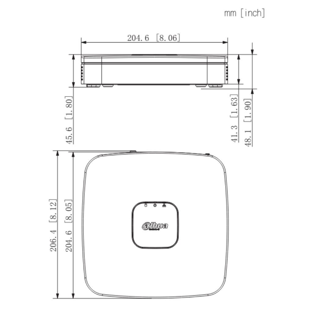 NVR 4ch 80Mbps H265 HDMI 4PoE 1HDD AI