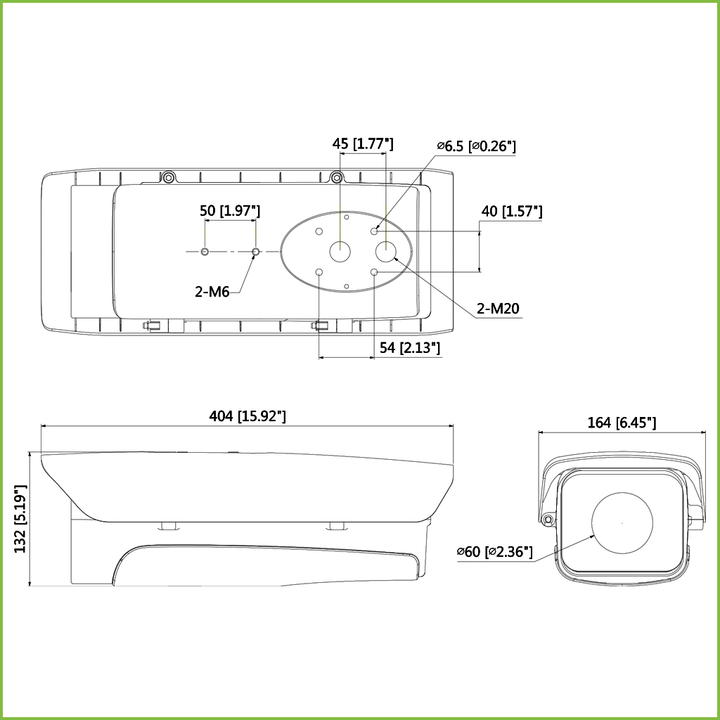 Carcasa exterior en aluminio IP67 IK10 calefactor ventilador IR100m 24Vac