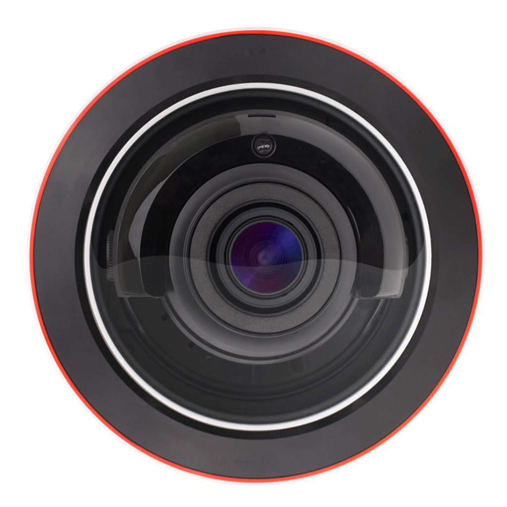 Domo IP 2MP H265 WDR IR20m 2.8mm PoE IP67 IK10 MIC E/S DDA y Detección facial