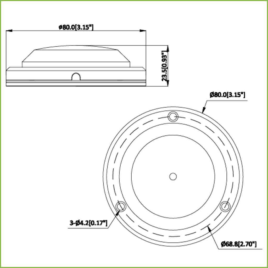 Micrófono Omni-direccional Alta Fidelidad para Superfície IP66 IK10 Metálico