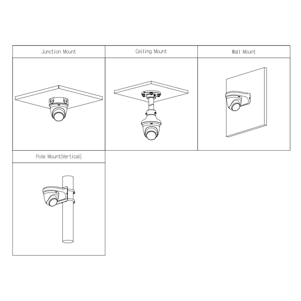 Domo IP H265 4M DN WDR 3DNR Starlight IR30m 2.8mm IP67 PoE SD MIC AI