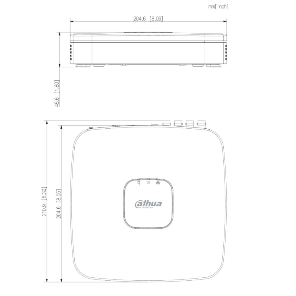 DVR 5EN1 H265 8ch 1080N/720P@12ips +2IP 6MP 1HDMI 1HDD AI