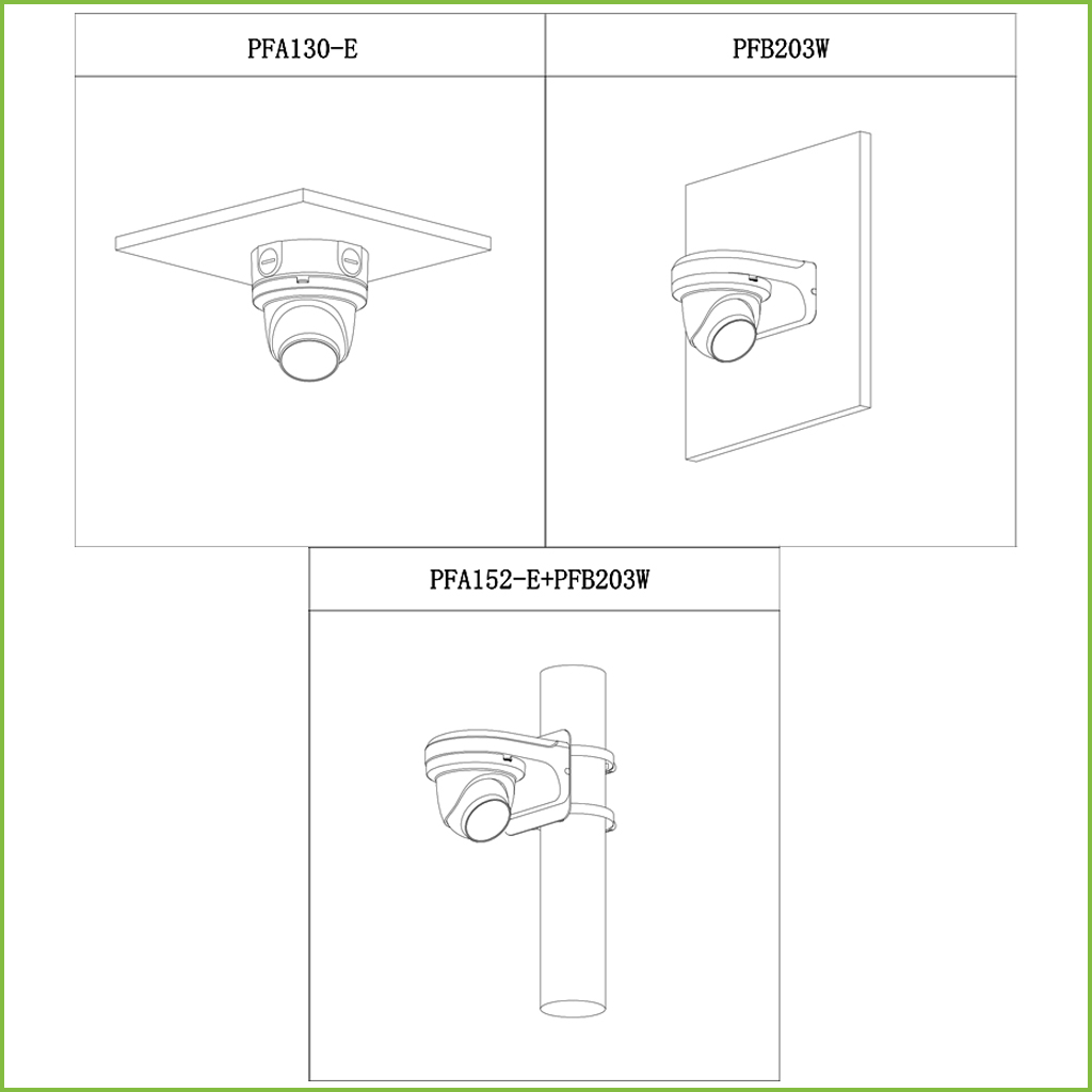 Domo IP H265 2M DN SMART WDR Starlight IVS IR30m 2.8mm IP67 PoE MIC