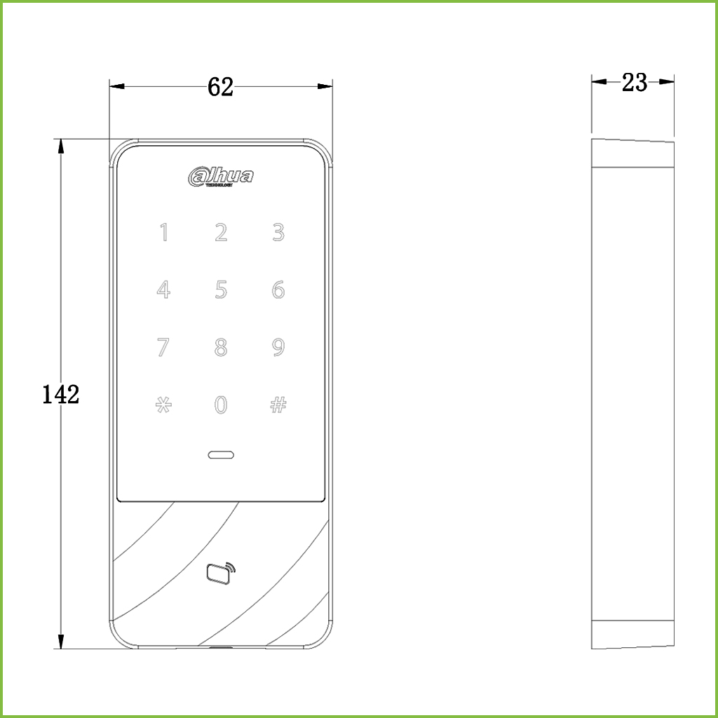 Lector Autónomo Tarjeta EM IP66