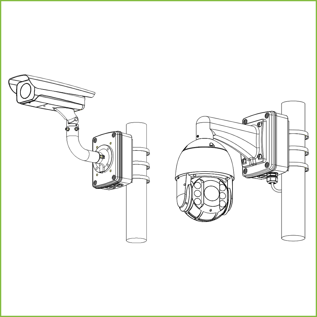 Caja conexiones IP66 para Domos motorizados series 4/5/6/8