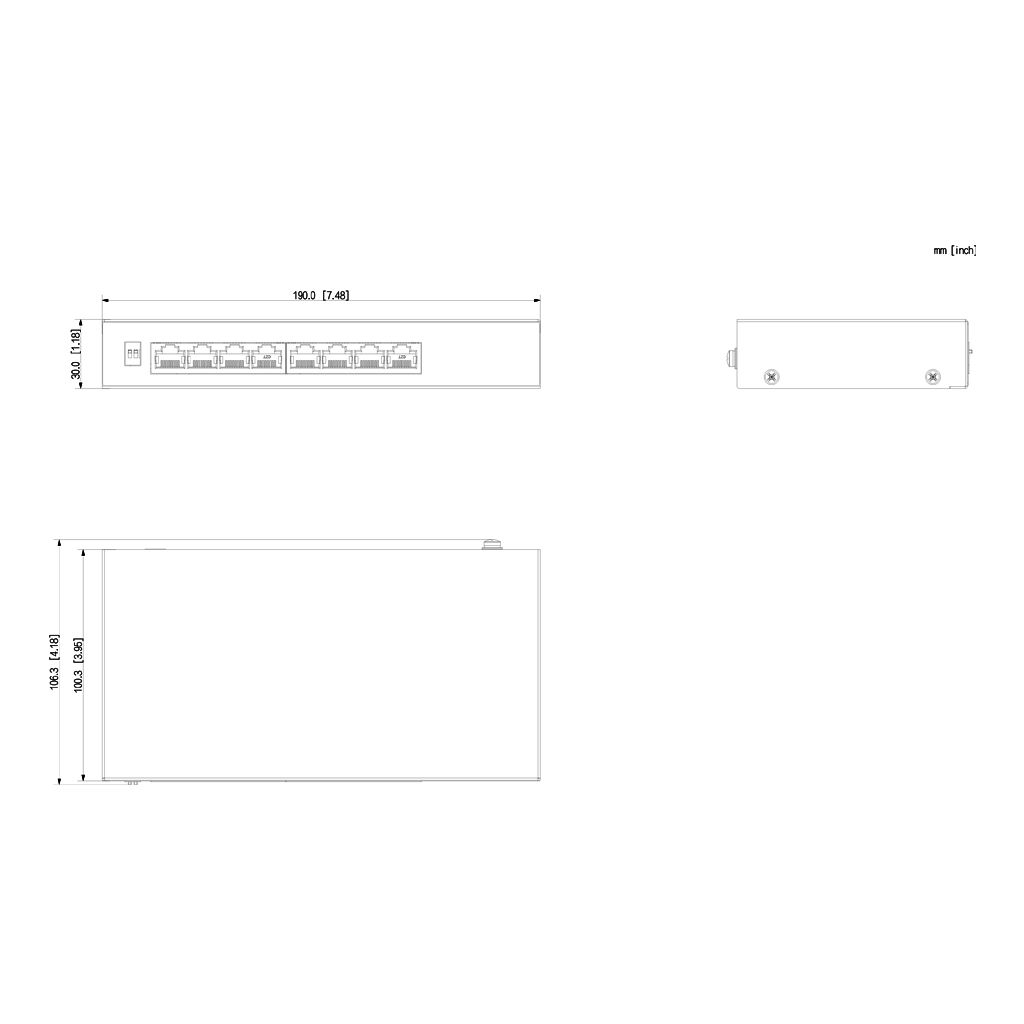 Switch PoE 2.0 8 puertos 10/100 60W No_Manejable Layer2