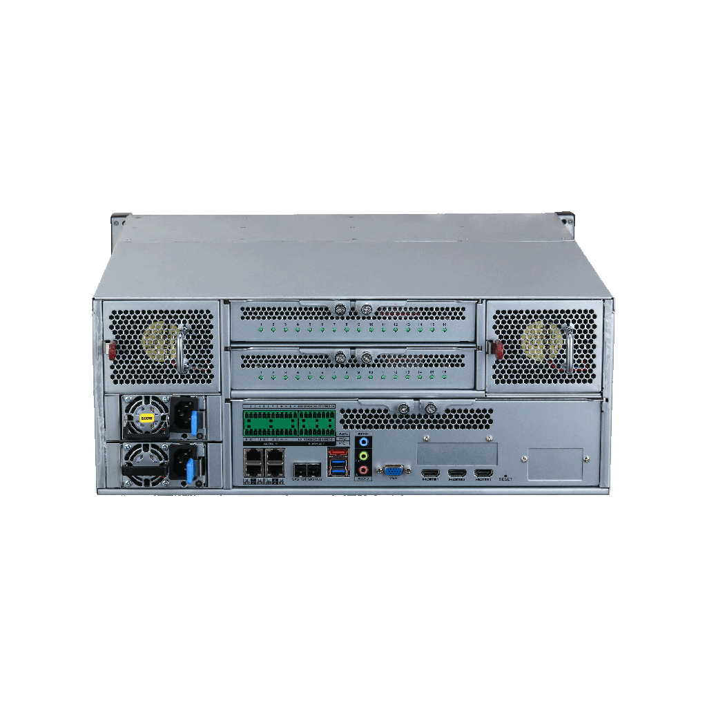 WizMind Intelligent Video Surveillance Server 4U 24HDD. Alimentación redundante