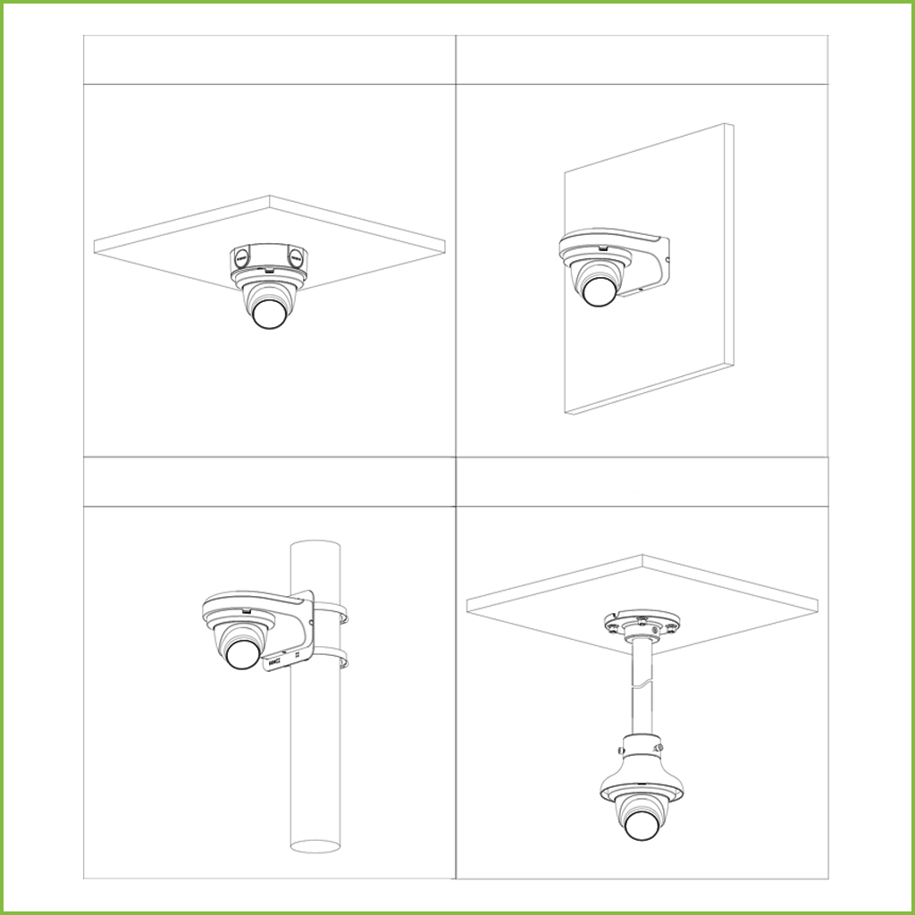 Domo HDCVI 4EN1 5M DN DWDR IR30m 2.8mm IP67 MIC Quick-to-install