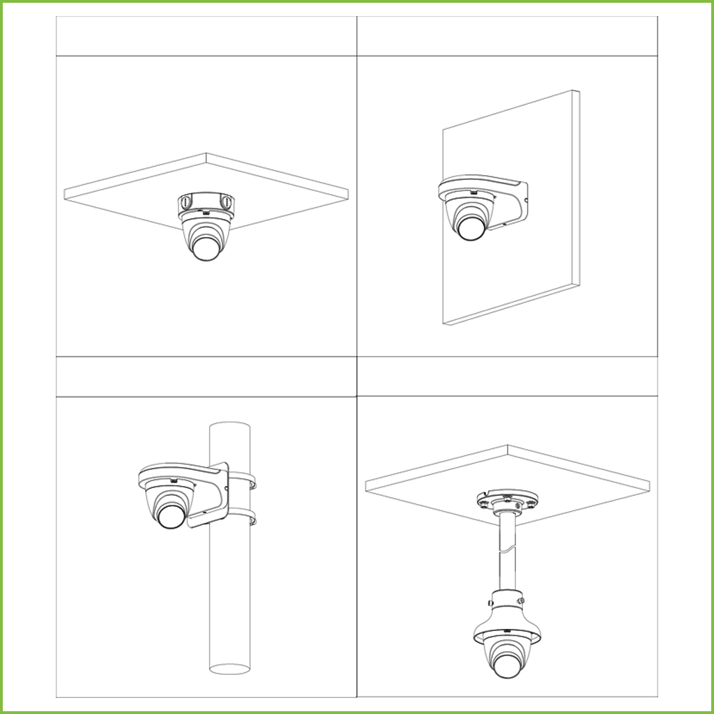 Domo HDCVI 4EN1 5M DN ICR IR25m 2.8mm IP50 Quick-to-install