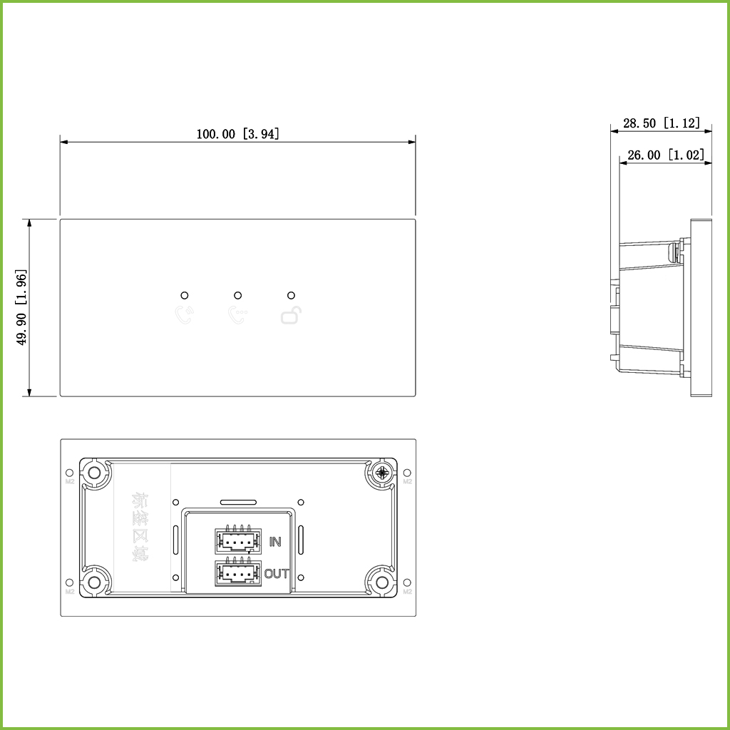 Estación Exterior Modular para Videoportero IP con Indicador para Series VTO4202F-X