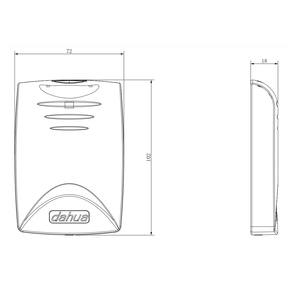 Lector Proximidad EM RS-485 IP66 Exterior