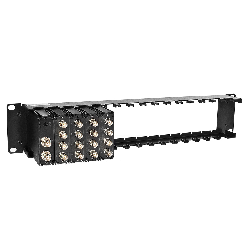 Soporte Rack 19" 2U para instalación de 16 dispositivos