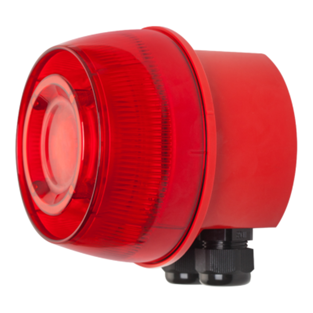 Base profunda SensoIRIS WSB IP65 compatible con sirenas de pared SensoIRIS, EN 60529