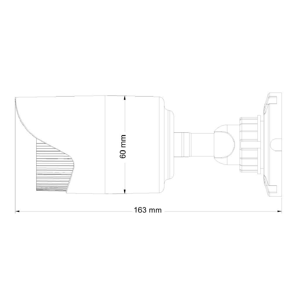 Tubular AHD 4EN1 1080P IR15m 3.6mm IP66