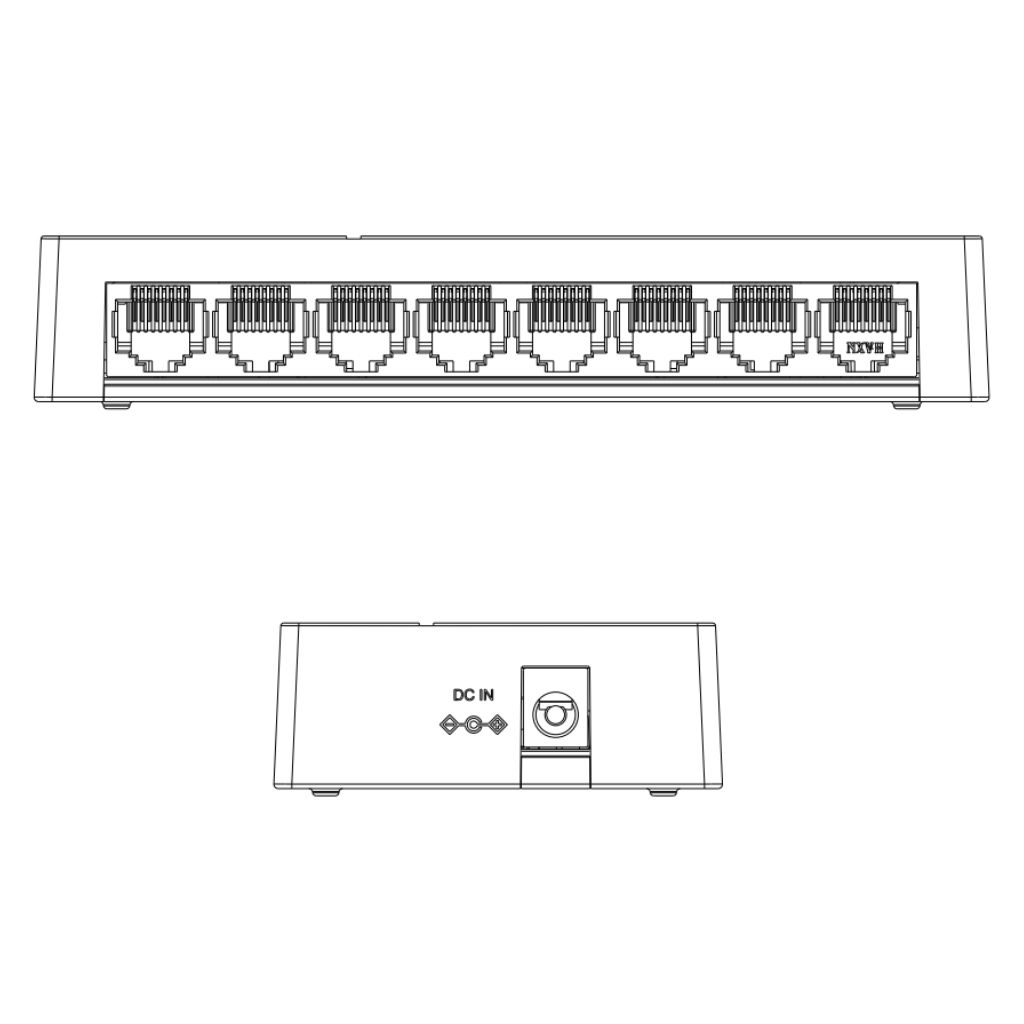 Switch 8 puertos 10/100/1000 Gigabit Layer2