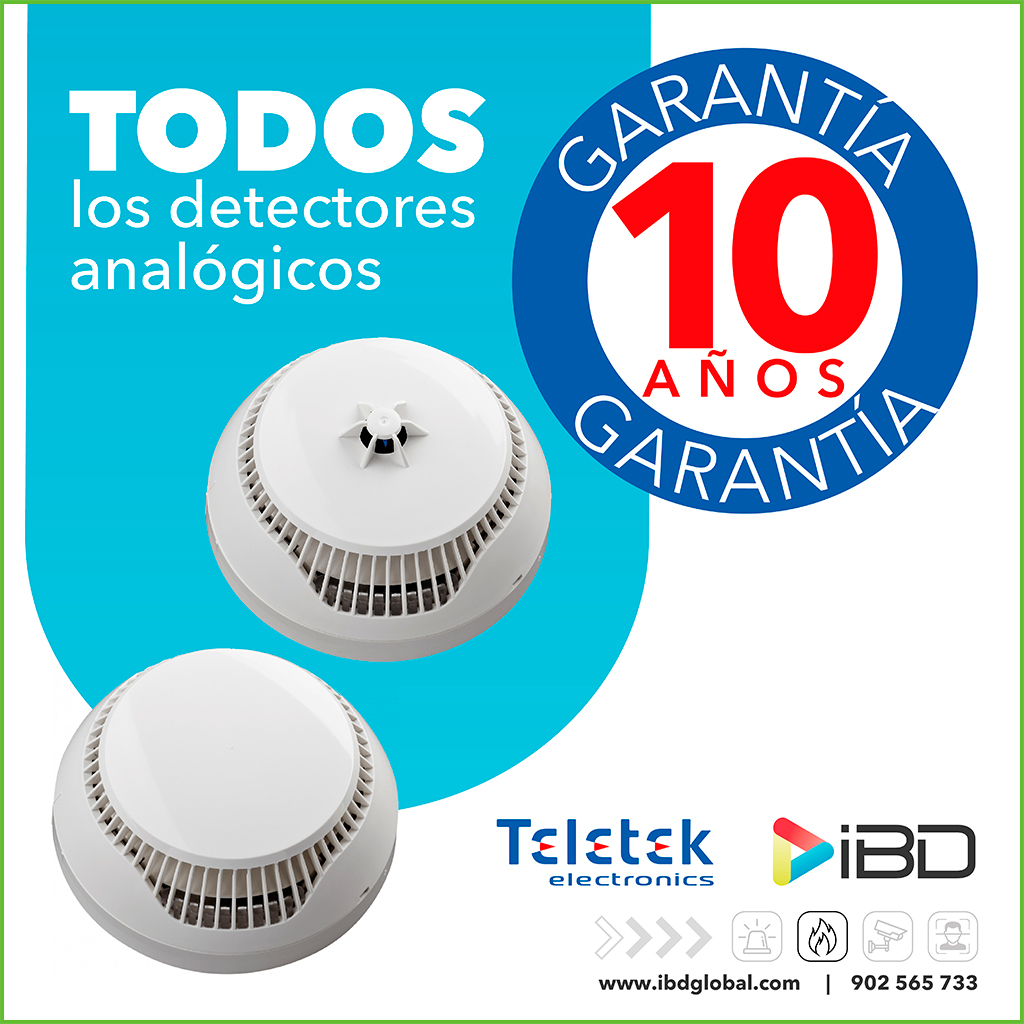 Detector analógico óptico-térmico. Requiere base B124 no incluida