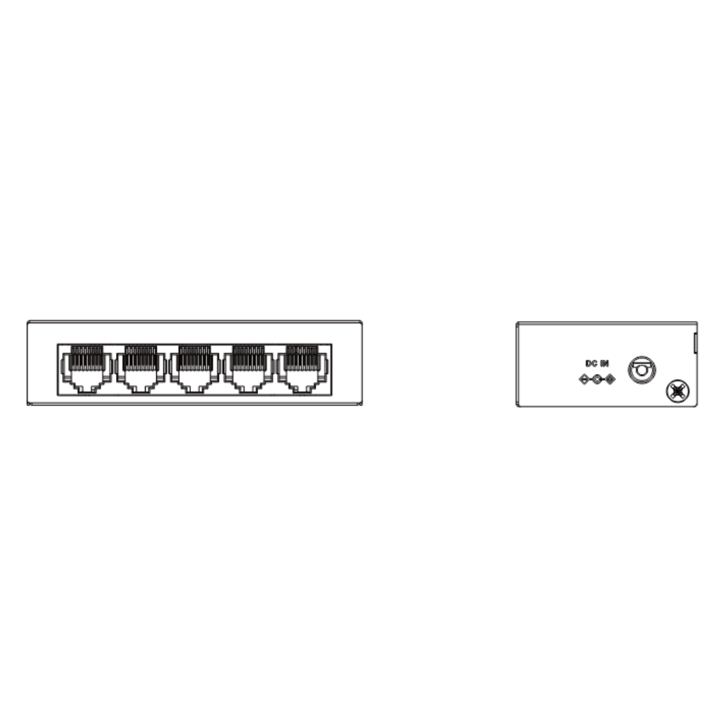 Switch 5 puertos Gigabit No_Manejable Layer2