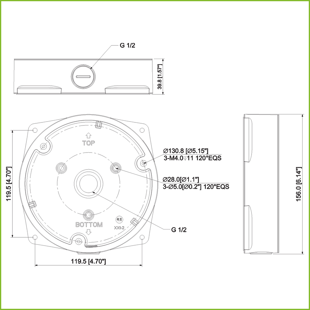 Caja conexiones para EBW8, EBW3