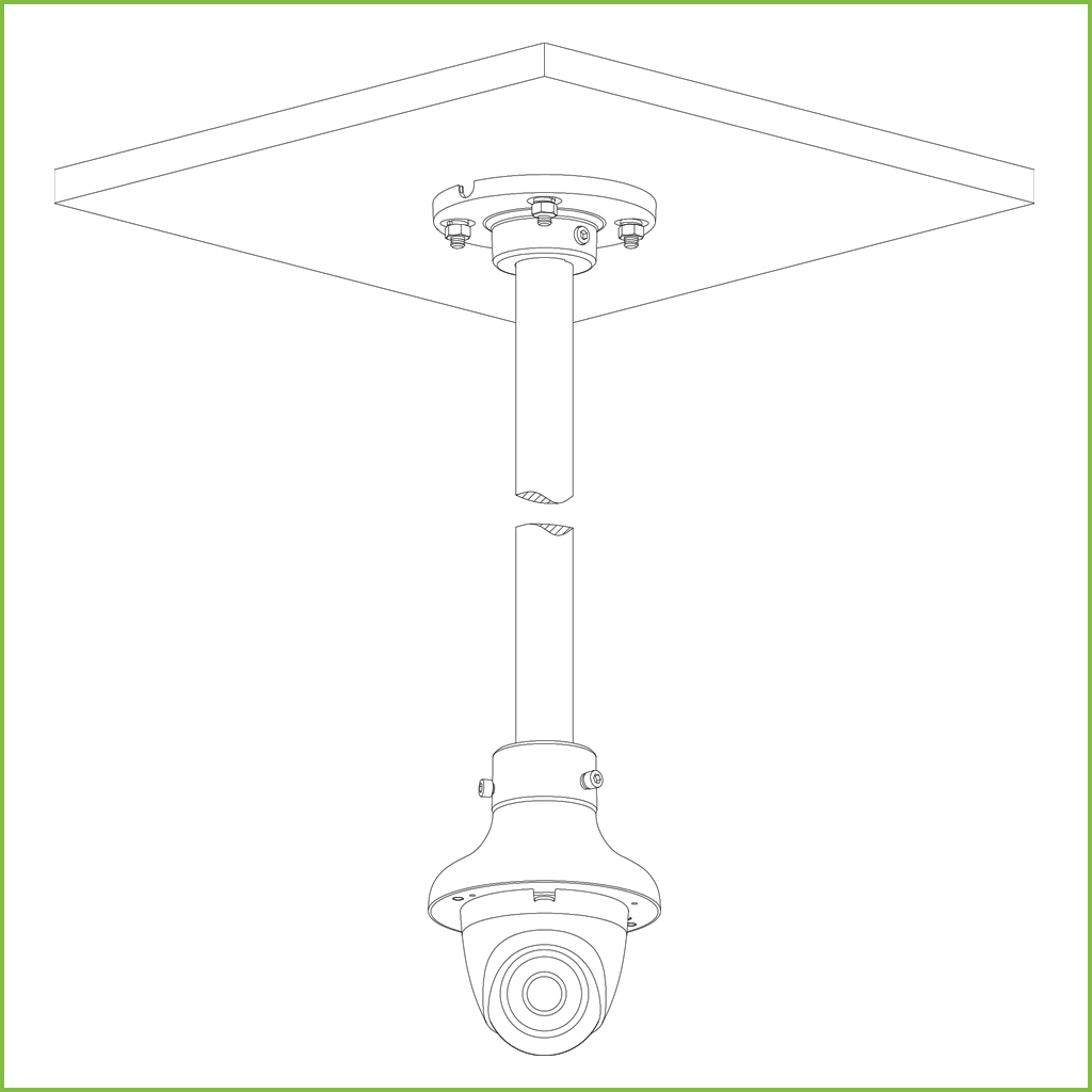 Adaptador de montura para HDBWxxExx, HDBWxxRxx, HDWxxTLxx, HDWxxLxx