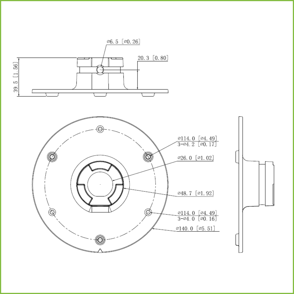 Adaptador de montura PFB300C PFB303W PFA111