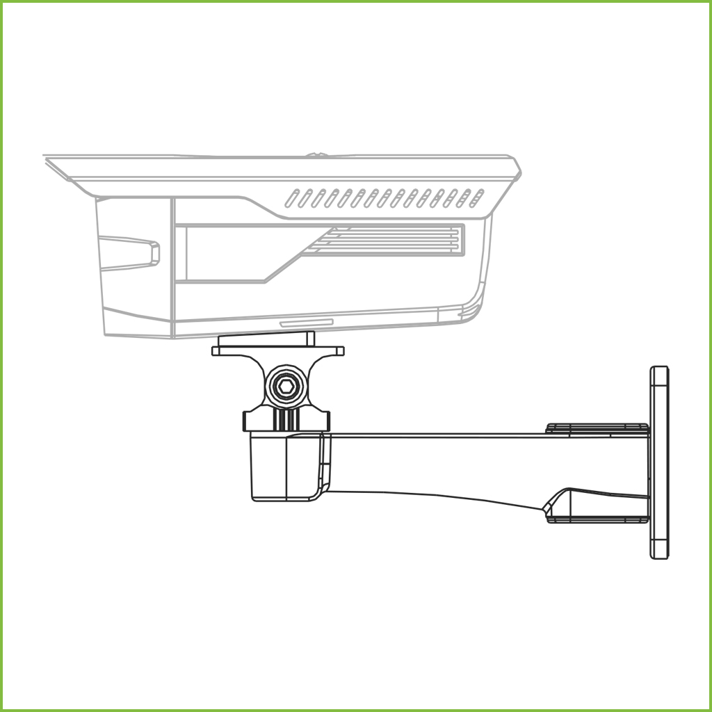 Soporte para montaje en pared para IPC-HFW3241DF-AS-4G e IP-HFxxx