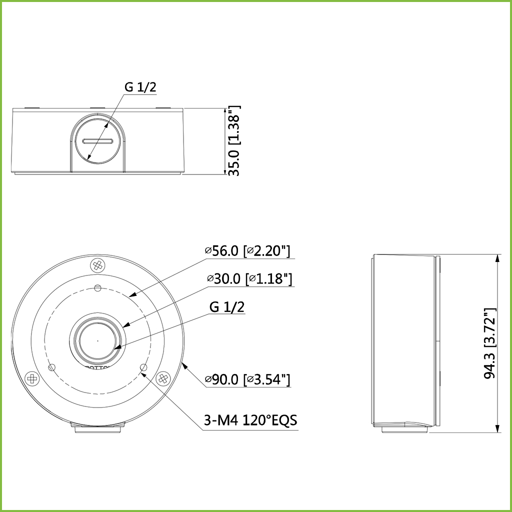 Caja conexiones para HFW1/2/4/5 HAC-ME1 Anticorrosión