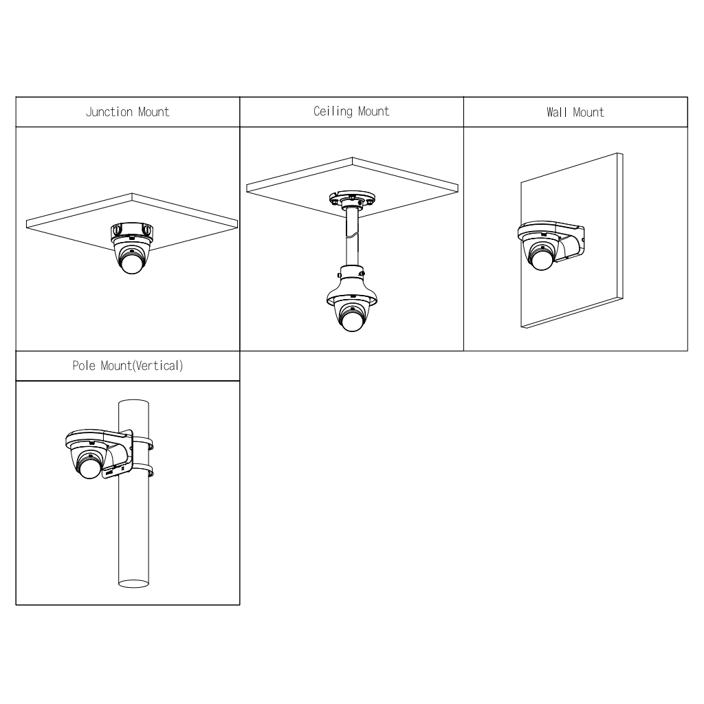 Domo HDCVI 4EN1 5M FULL COLOR 2.0 WDR Starlight LED20m 2.8mm IP67 Quick-to-install